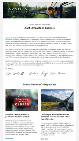 Avanta Ventures Newsletter - Top
