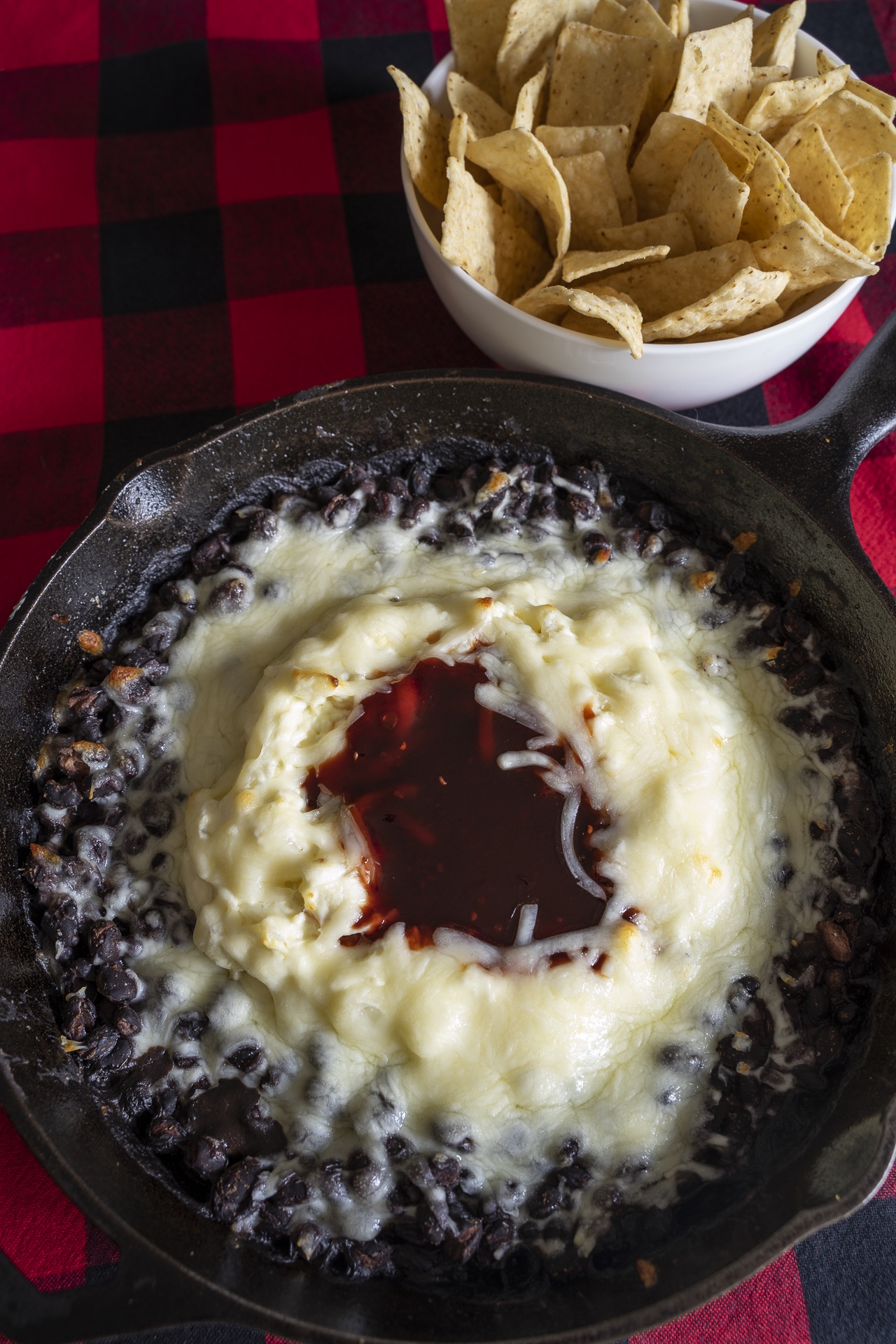 Raspberry Black Bean Dip