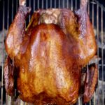 Brined Grilled Turkey with Maple Bourbon Glaze