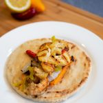 Grilled Shrimp and Halloumi Pitas