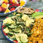 Veggie Scramble with Sweet Potato Hash