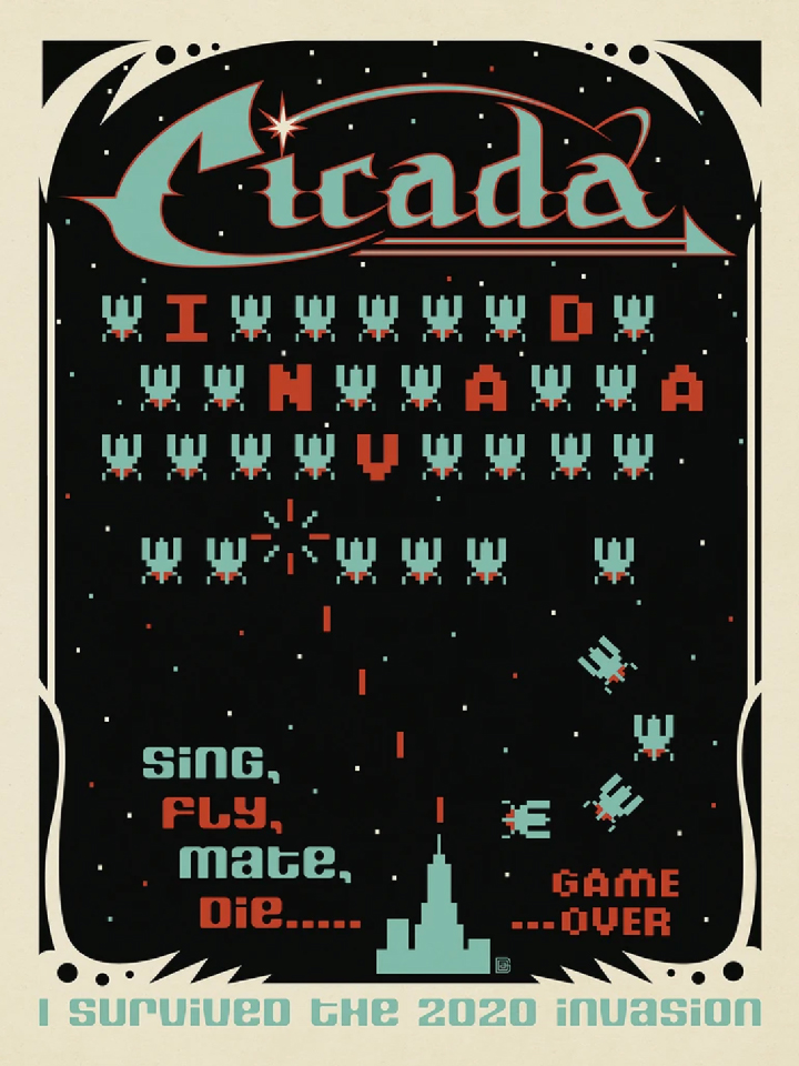 blue, red, game poster
