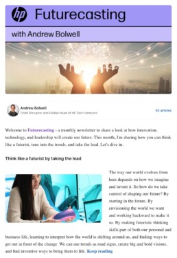 Futurecasting LinkedIn Newsletter