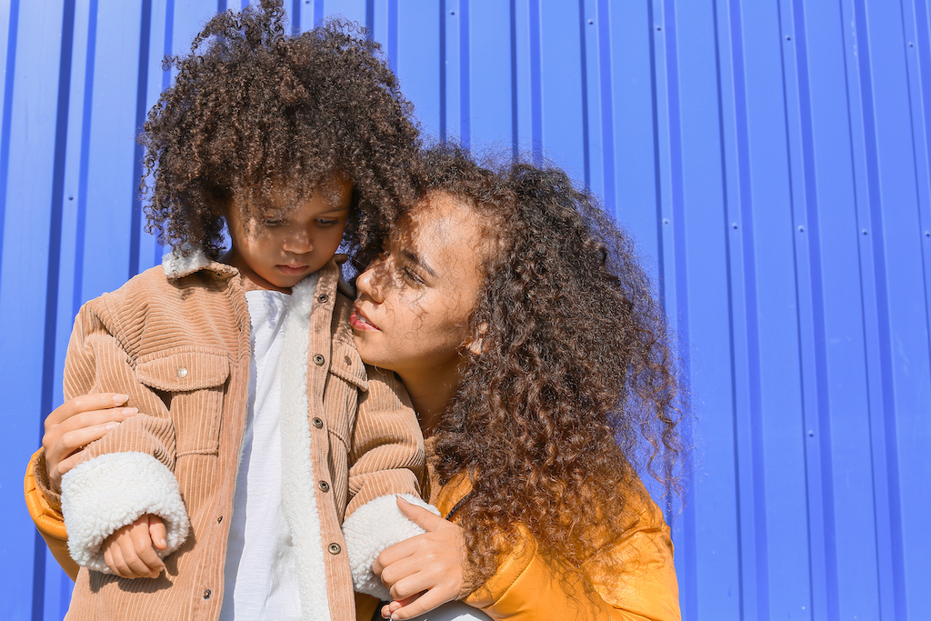 woman and child
