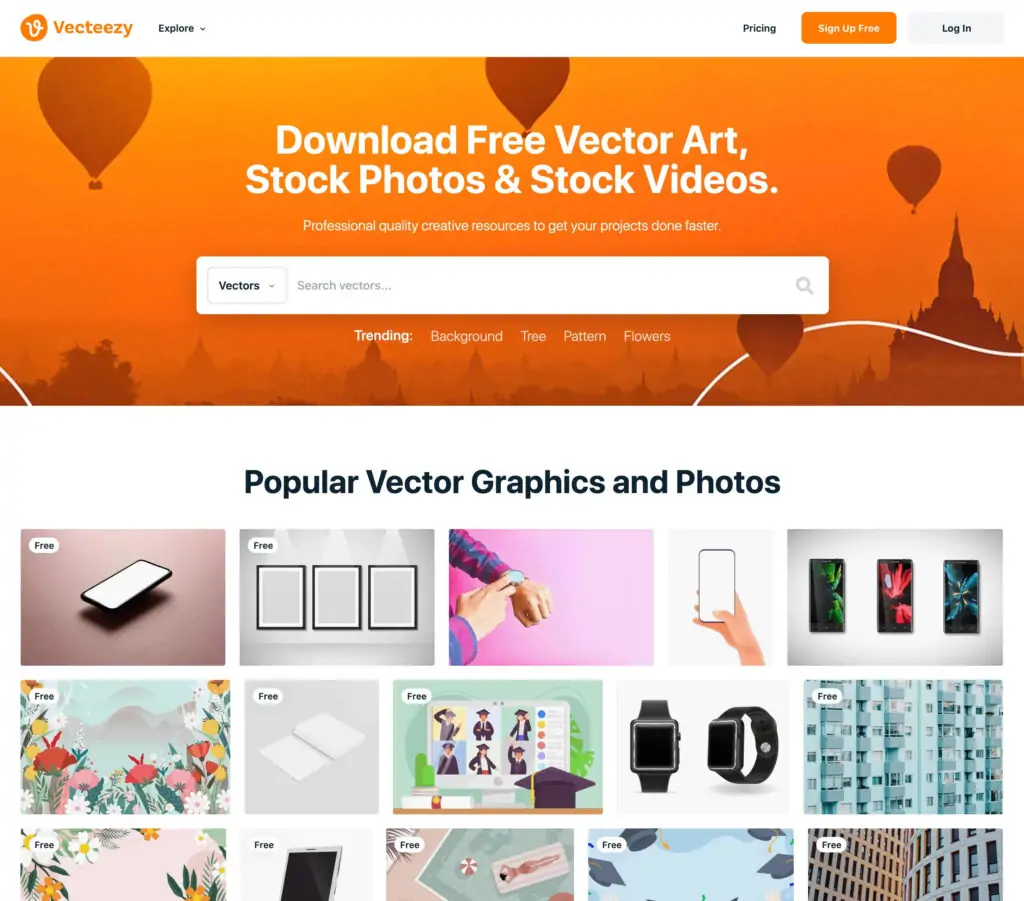 vecteezy stock photo library