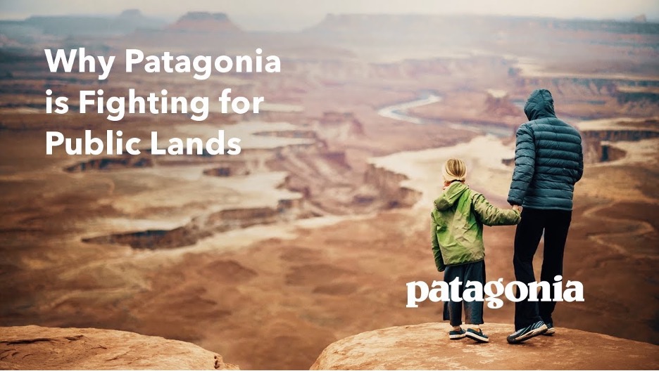 Patagonia brand ad for public lands