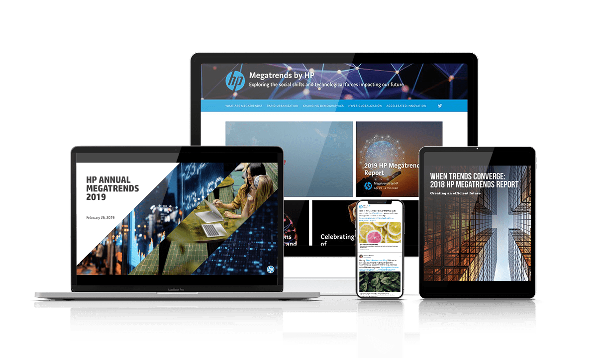 Megatrends-Composite Integrated Trend Campaign - Website, Presentation, Social Media, Publication
