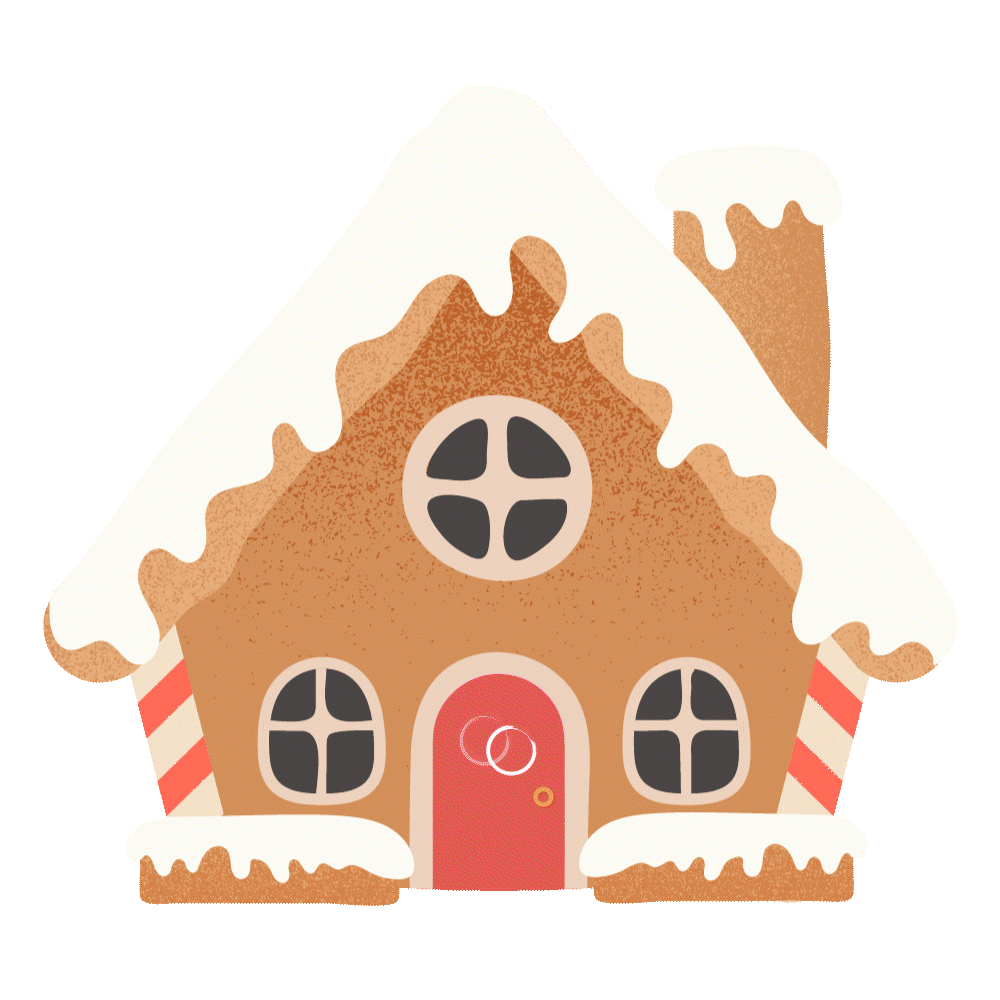 Gingerbread house gif