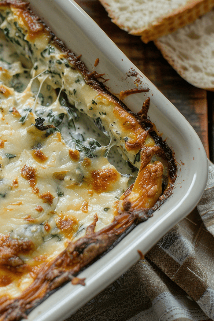 Breakfast Casserole with Artichokes and Pancetta