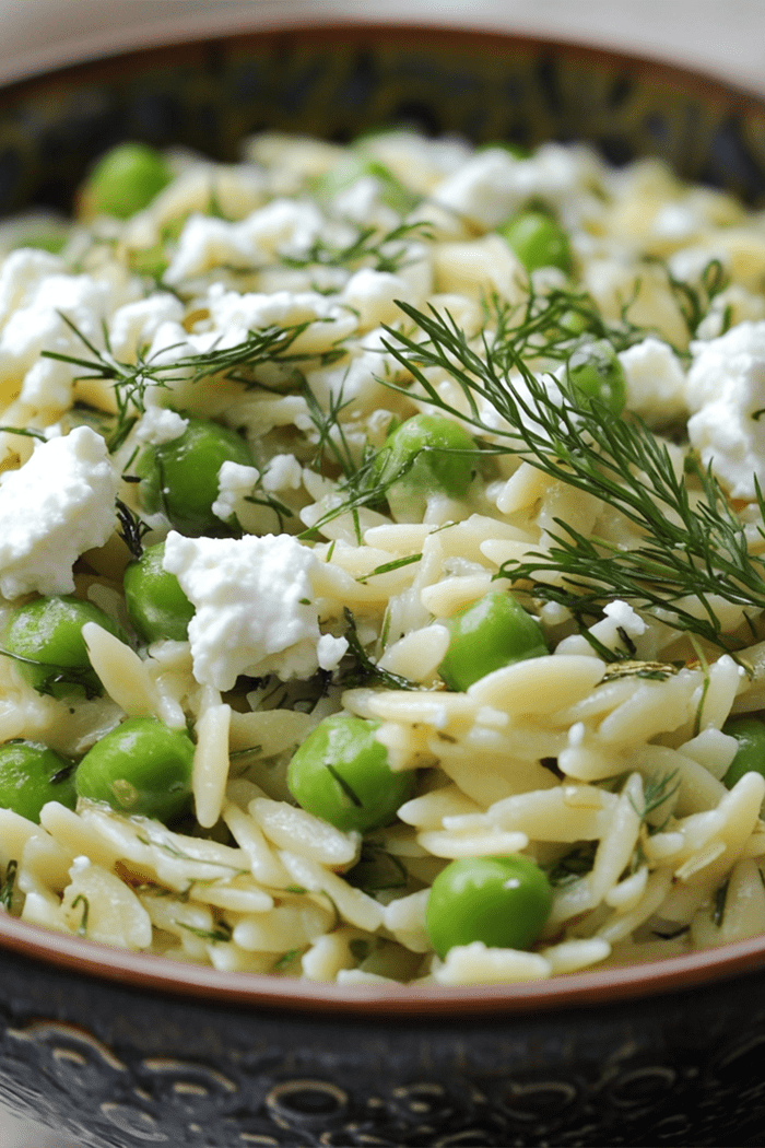 Orzo with Spring Herbs & Veggies