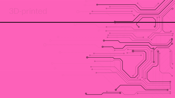 3d-printed electronics to from pink