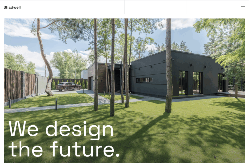 2026 Design Trends: What’s Shaping the Future of Visual Creativity 3 clean typography, Modern architecture surrounded by greenery